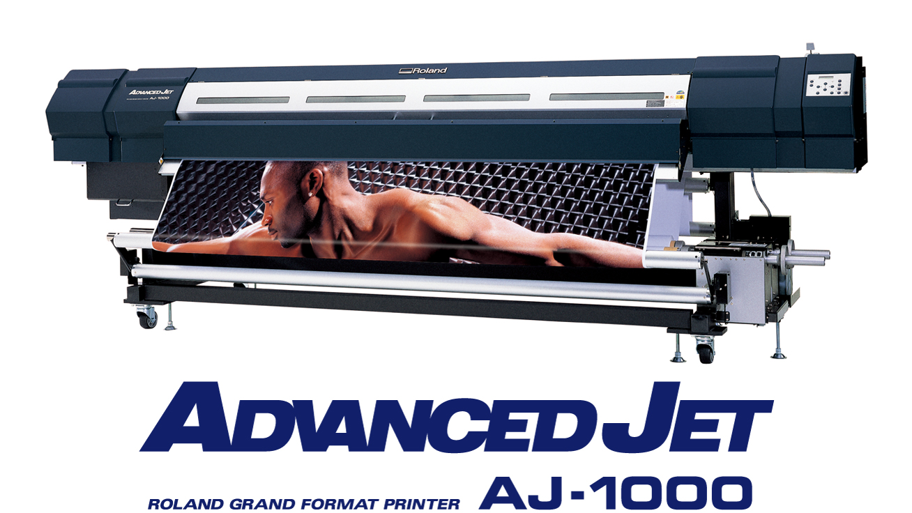 新開発の高耐侯型インクを採用したグランドフォーマットプリンター「ADVANCED JET AJ-1000」発表・受注開始のお知らせ |  ニュースリリース | ローランド