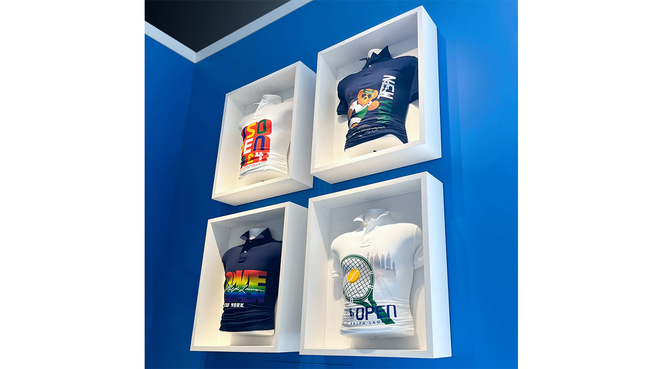 Personalized apparel sold at the US Open Shop